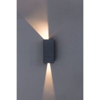 LED Wandleuchte TILO 2x3W warmwei&szlig; Lichtflanken...
