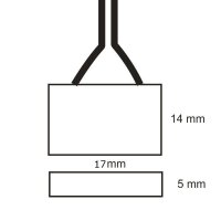 Kabelverbinder f&uuml;r einfarbige 12mm LED Streifen mit Clip 17cm