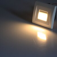 LED Stufenleuchte DELPHI COB warmweiß 1,5W 110lm 230V AC weiß EEK F [A-G]