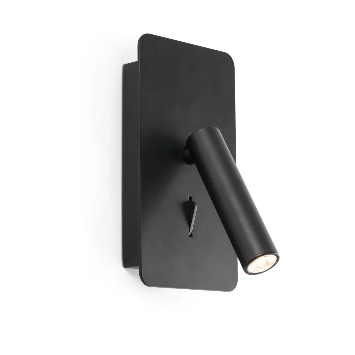 Wandleuchte Faro SUAU Wandaufbauleuchte mit USB-Anschluss schwenkbar schwarz