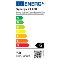 LED Fluter Outdoor 50W rot dimmbar ESG IP65 schwarz EEK G [A-G]