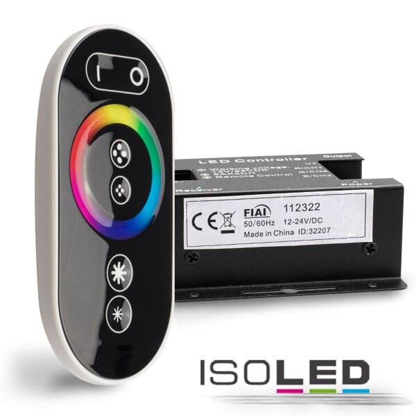 Wireless Touch RGB Controller 3 Kanal mit Fernbedienung 12-24V max 18A