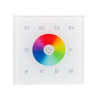 LED Stripe RGB(W) Wandpanel Steuerung Glas Funk 230V EOS 05