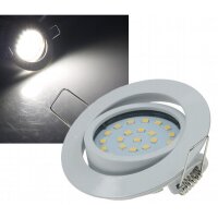 4W LED Downlight Flat-26 neutralwei&szlig; 350lm Rahmen wei&szlig; EEK F [A-G]
