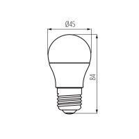 Kanlux IQ-LED Leuchtmittel G45 E27 806lm 7,2W-CW 6500K...
