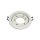 Einbaustrahler Lampenfassung GX53 230V Metall wei&szlig; 106mm