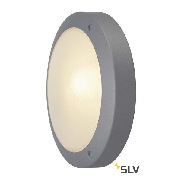 Deckenleuchte SLV BULAN für E14 Leuchtmittel Aluminium silbergrau IP44