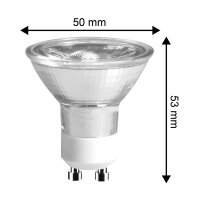 5W LED Strahler GU10 350lm 2700K warmweiß 36° Spot EEK F [A-G]