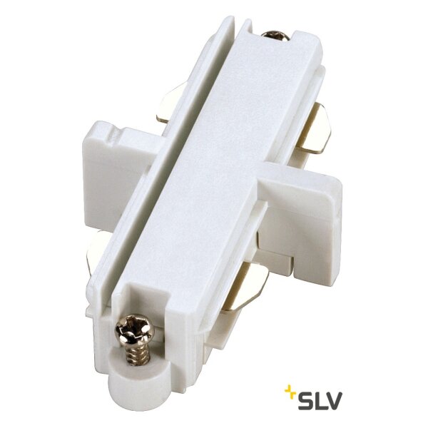 Längsverbinder für SLV 1 Phasen Aufbauschienen weiß